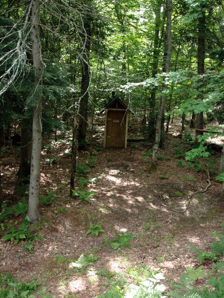 Outhouse as seen from the top of the Cabin.