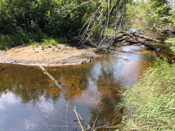 The Sucker River west of Old Seney.