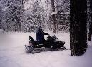 Jon on the
	  snowmobile