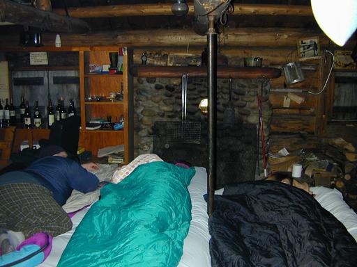 Jon, Amelia, and Vittoria sleeping.