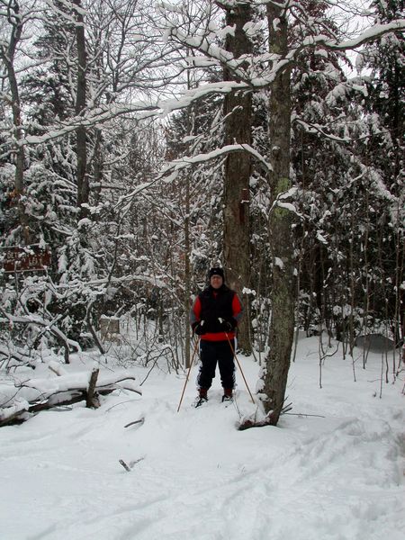 Jon snowshoeing.