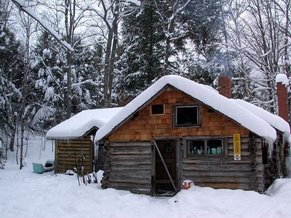 Kitchen door to the Cabin.