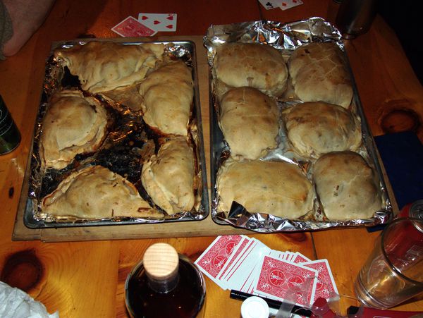 Pasties hand made by Bill.