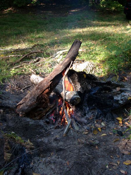 Beginning of the annual stump burning.