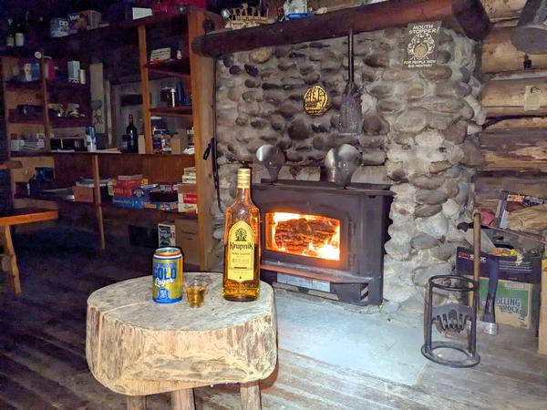 Traditional shot of Krupnik.