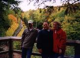 Matt, Jon,
	  and Amelia at Chapel Falls overlook