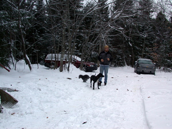 Bill with Finnegan and Dog.