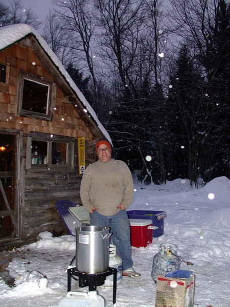 Jon with the deep fryer.